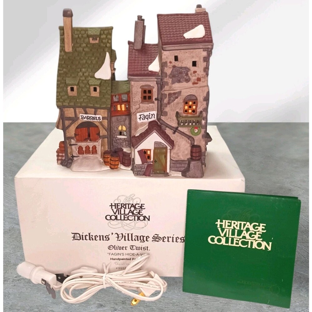 Vtg Department 56 Dickens Village Series Fagin's Hide-A-Way House Oliver Twist